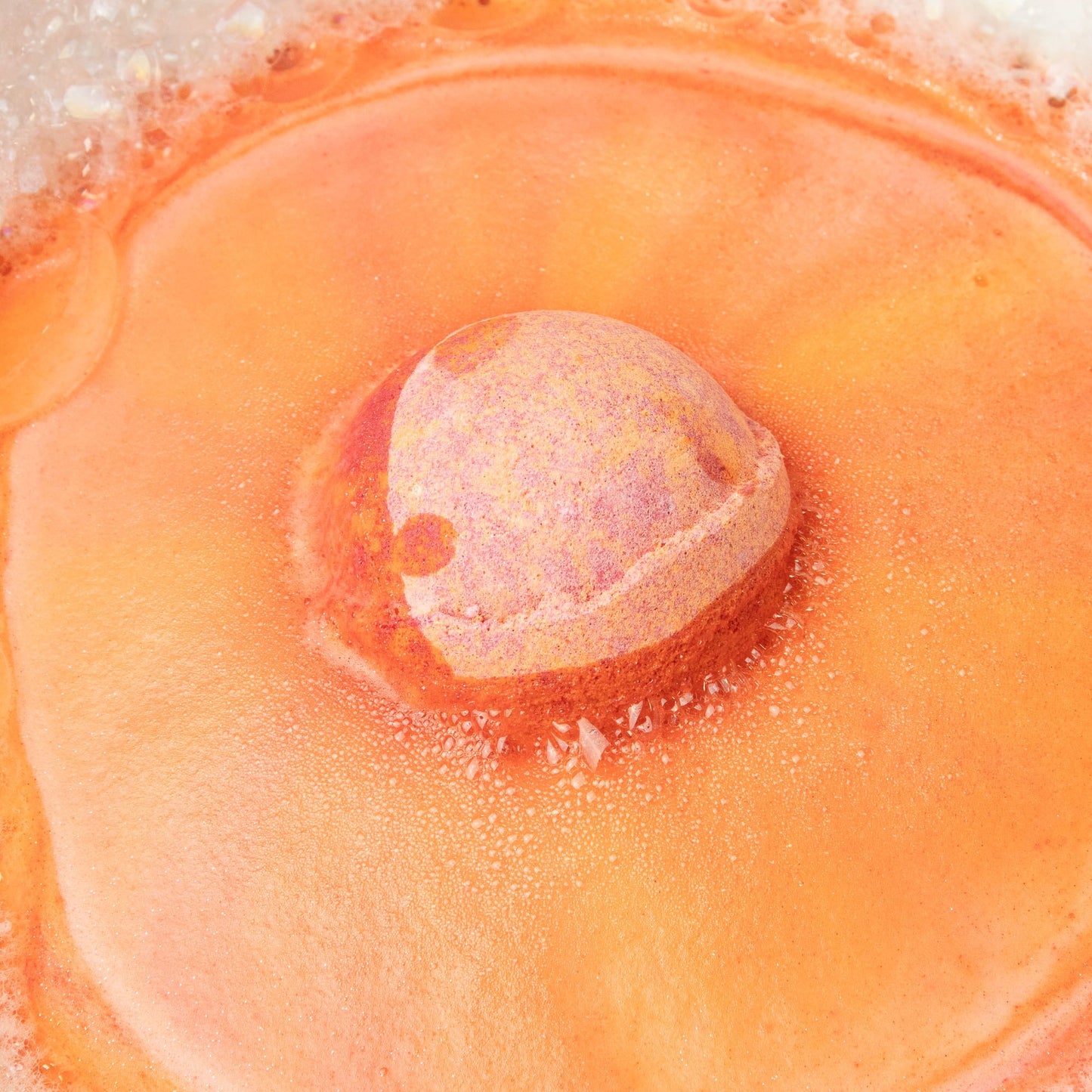 Fire Element Crystal Bath Bomb – Energising Citrus Soak with Hidden Crystal