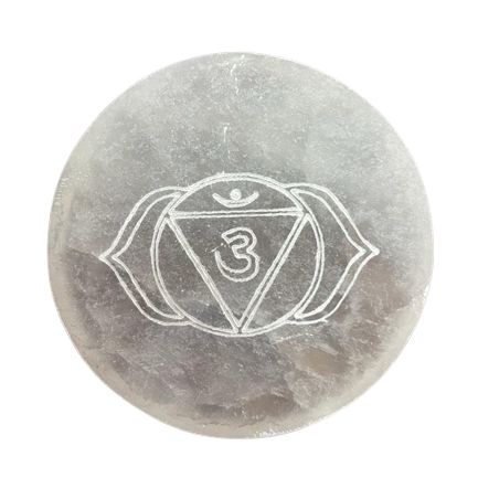 Chakra Design - set of 7 Selenite charging plates