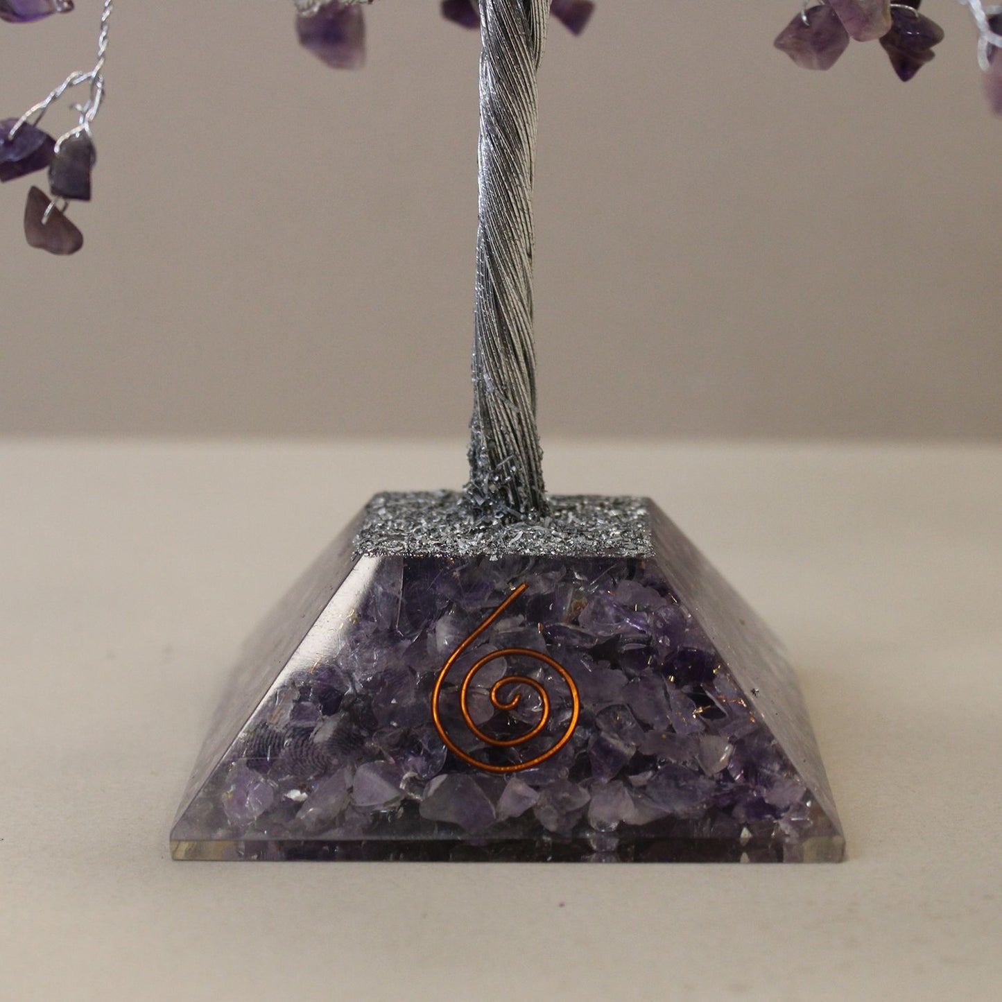 Amethyst Gemstone Tree with Organite Base - 320 Stone