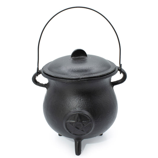 Extra Huge Cast Iron Cauldron with Pentagon 23x18cm (at least 4kg)