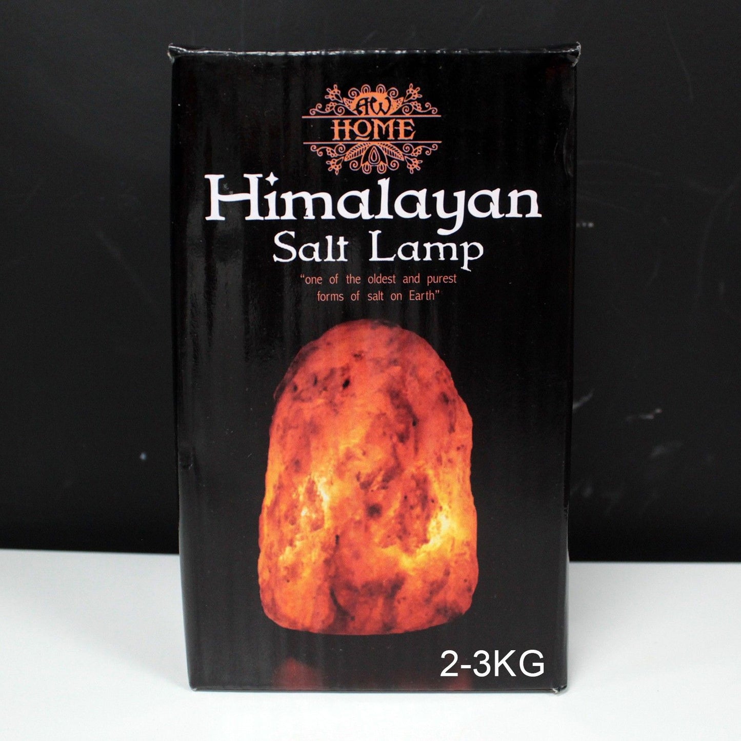 Natural Himalayan Salt Lamp with Wooden Base – 2-3kg Crystal Rock Salt Light for Home Décor, Relaxation & Cosy Mood Lighting