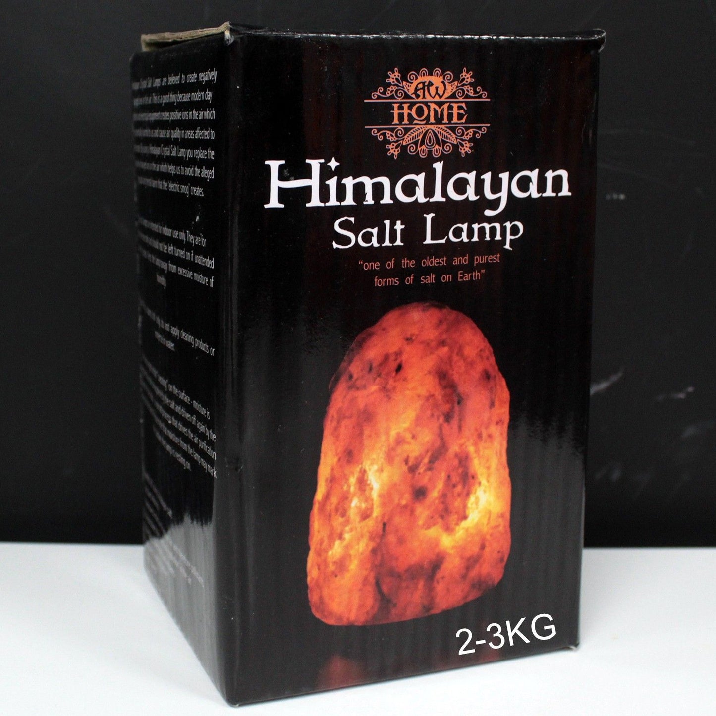 Natural Himalayan Salt Lamp with Wooden Base – 2-3kg Crystal Rock Salt Light for Home Décor, Relaxation & Cosy Mood Lighting