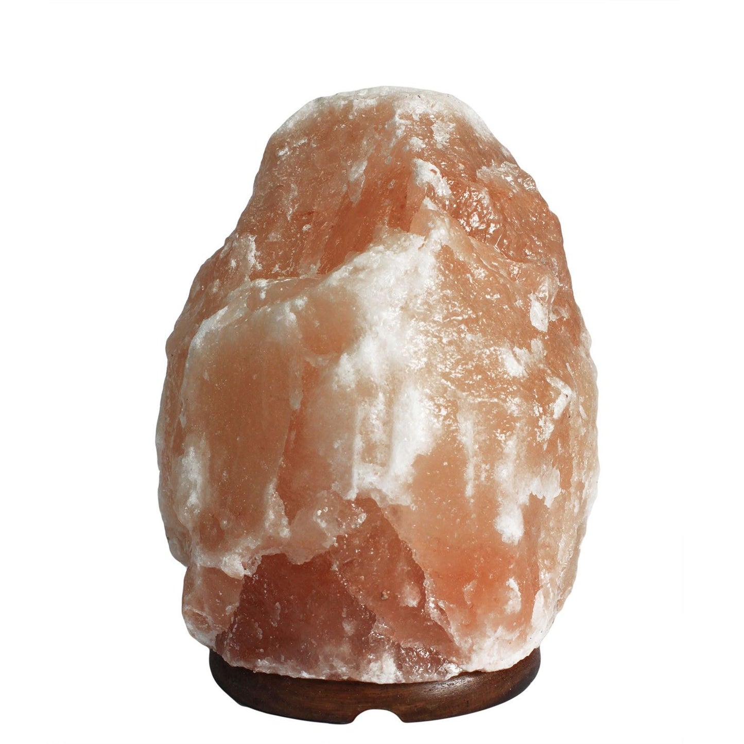 Natural Himalayan Salt Lamp with Wooden Base – 3-5kg Crystal Rock Salt Light for Home Décor, Relaxation & Cosy Mood Lighting