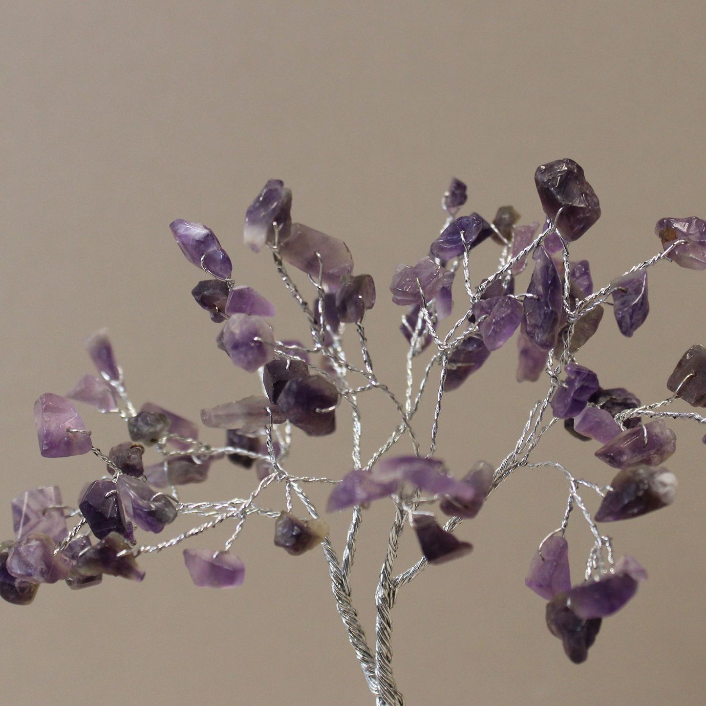 Amethyst Gemstone Tree with Organite Base - 80 Stone