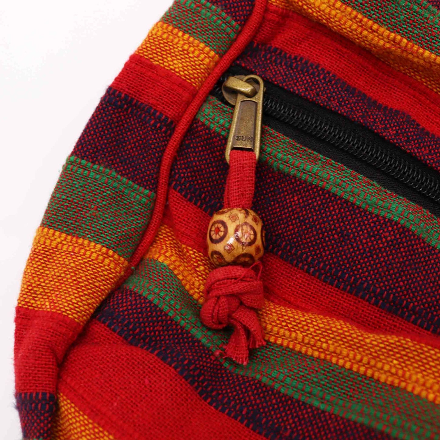 Lrg Nepal Sling Bag (Adjustable Strap)  - Sunset Reds