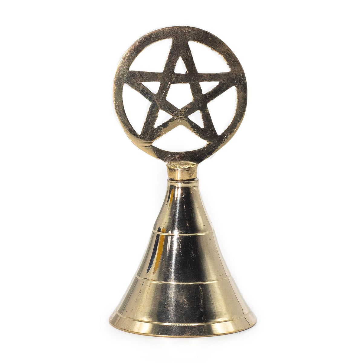 Pentagram brass altar bell