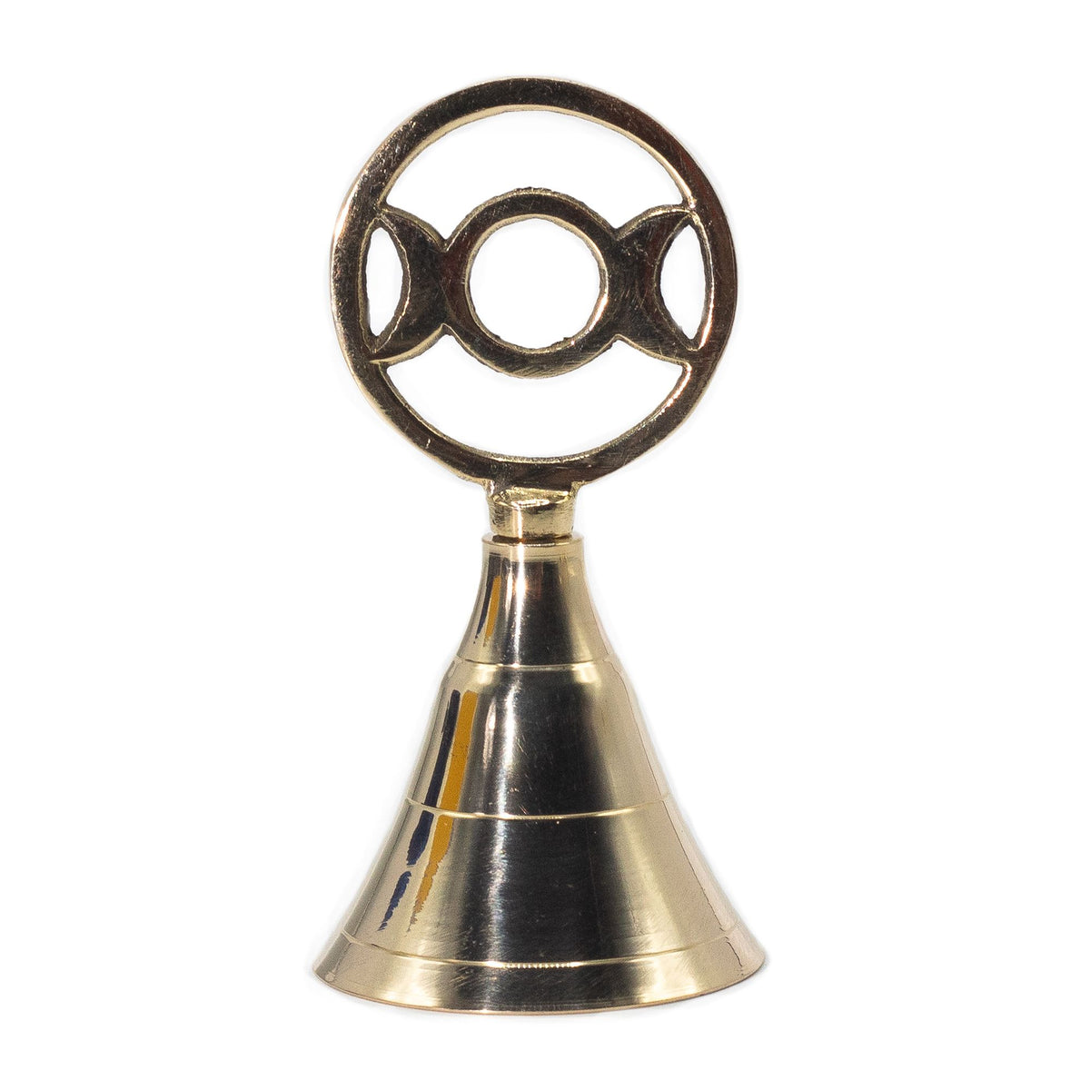 Triple Moon brass altar bell