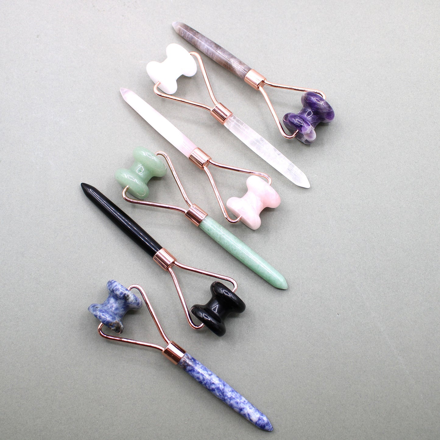 Gemstone Face Rollers - different sizes and styles